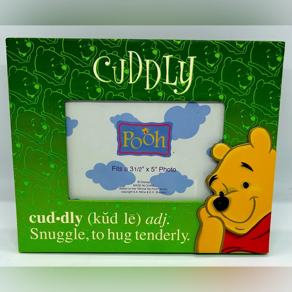 Disney Winnie the Pooh “Cuddly” 3.5 x 5” Picture Frame